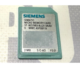 Карта пам'яті Siemens SIMATIC S7 MMC 2 МБ 6ES7953-8LL31-0AA0 Карта пам'яті Siemens SIMATIC S7 MMC 2 МБ 6ES7953-8LL31-0AA0