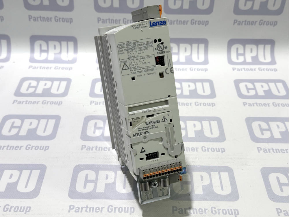 Lenze 8200 Vector E82EV551_4C Frequency Inverter 400V 0.55 kW ( 1 PCS) #BA/59/2# E82EV551_4C200 | Lenze - Зображення 1
