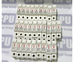 Тримач запобіжника TDECN RT18-32X (10x38) на DIN-рейку з індикатором, 32A, 500V Тримач запобіжника TDECN RT18-32X (10x38) на DIN-рейку з індикатором, 32A, 500V