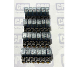 Проміжне реле ACKO MY2NJ 24V DC з колодкою (8 контактів, 5А)