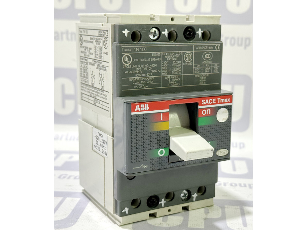 Автоматичний вимикач ABB SACE Tmax T1N 100, 3-полюсний, 70A (T1N 100 TL 70A 3p) Tmax T1N 100 | ABB - Зображення 1