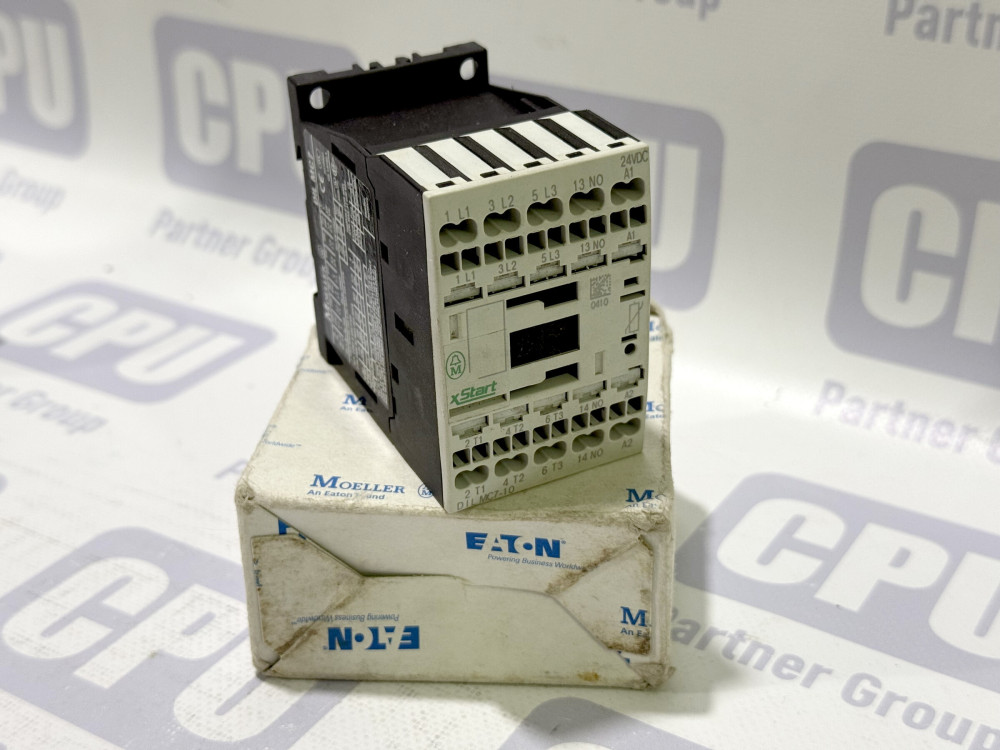 Електромагнітний контактор Eaton Moeller DIL MC7-10 (24VDC, 7A, 3kW), 3-полюсний з додатковим контактом 1NO DIL MC7-10 | Eaton - Зображення 1