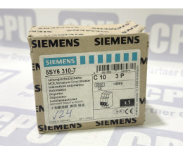 Автоматичний вимикач Siemens 5SY6310-7 (3P, 10A, характеристика C, 6кА)