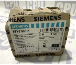 Автоматичний вимикач Siemens 5SY6506-7 (C6, 1P+N, 6kA)