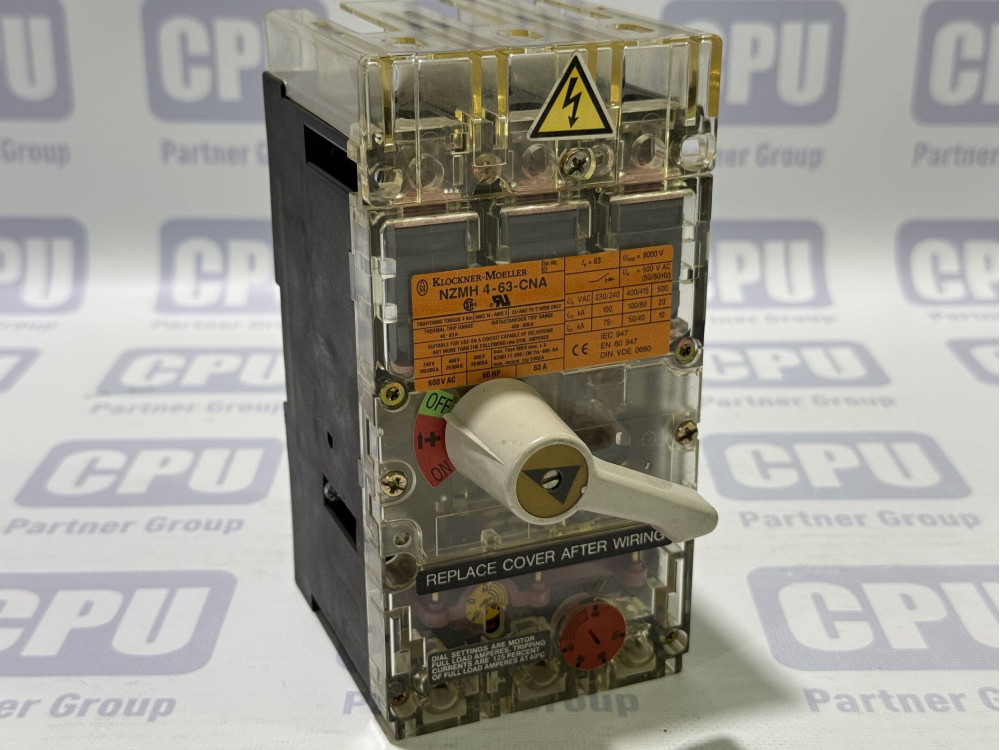 Klockner-Moeller NZMH4-63-CNA Circuit Breaker 1 pcs NZMH 4-63-CNA | Moeller and EATON - Зображення 1