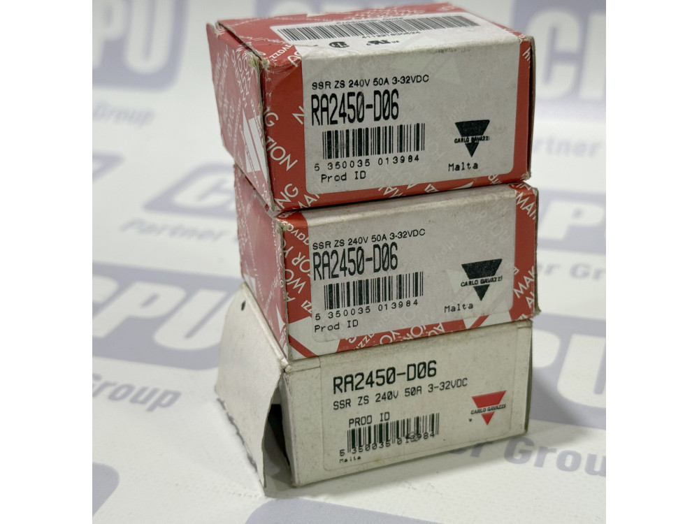 Твердотільне реле Carlo Gavazzi RA2450-D06 (50А, 240В, керування 3-32VDC) RA2450-D06 | Carlo Gavazzi - Зображення 1