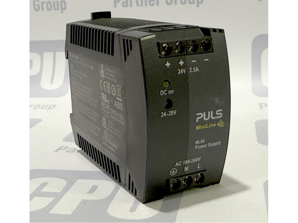 Блок живлення на DIN-рейку PULS MiniLine ML60.241 24V 2.5A 60W ML60.241 | PULS - Зображення 1