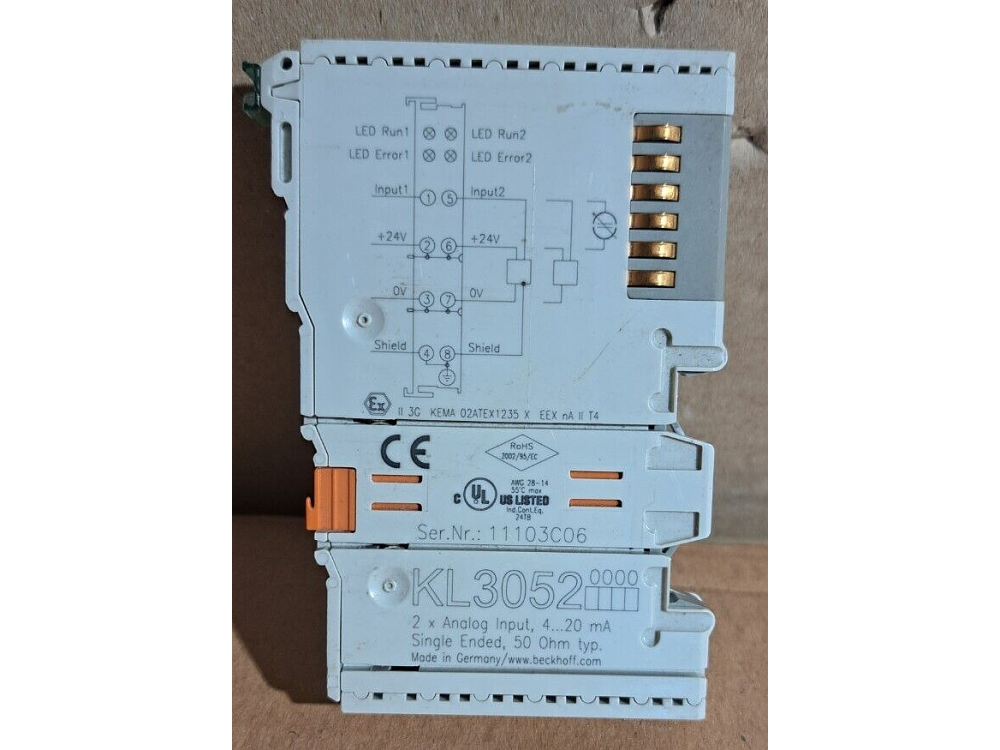 BECKHOFF KL3052 Bus Terminal 1 PCS #AD1612# KL3052 | Beckhoff - Зображення 1