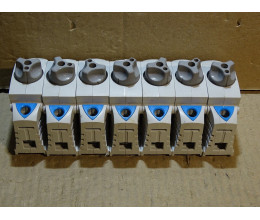 WOHNER NACH VDE 0636 DIN RAIL FUSE BASE (1 LOT OF 7 PCS )