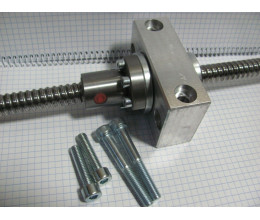 Fixture, for ball screw 1605, 1610 for rotation with a nut CNC Fixture, for ball screw 1605, 1610 for rotation with a nut CNC