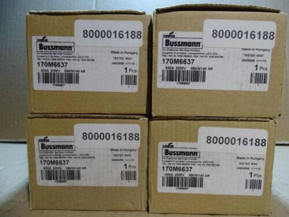 BUSSMANN 170M6637 630 A ( 1 LOT ) 170M6637 | Bussmann - Зображення 1